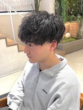 men's salon HYPE 名古屋伏見 メンズサロン/men'sパーマ/men'sカット/men'sショート メンズカット×ツイストスパイラルパーマ(伏見/眉毛/栄/メンズ)