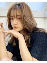 メル バイ ヘアサロン ニド(mer..by hair salon Nido)&nbsp;【大分市】顔まわりレイヤー×艶くびれミディ