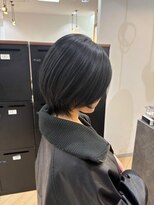 ユニ バイ マグ 長野店(Uni.by Mag)&nbsp;20代30代小顔レイヤーウルフ◎透明感アッシュ×外ハネくびれ