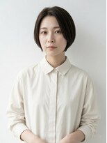 キビト(kibito) 前髪なし大人ショートボブ前下がりショートボブ新宿20代30代40代