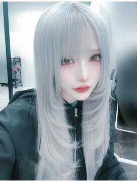 インク 渋谷(INK.) イメチェンヘアスタイルアンブレラカラーピンクベージュ