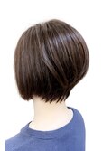 乾かすだけでまとまる丸みショートボブ｜30代40代