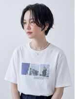 キビト(kibito) ハンサムショートパーマブルーブラック新宿御苑曙橋20代30代40代