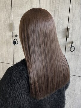 アース 流山おおたかの森店(HAIR&MAKE EARTH) 艶感グレージュストレート