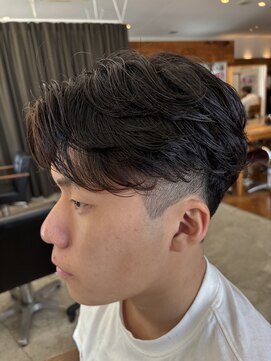 メンズカノエ 山口小郡店(Men's CANOE) 刈り上げ　フェザーショート
