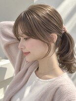 ノア(NOA) 【NOA】ミディアムレイヤー顔まわりレイヤーシースルーバング