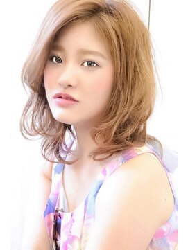 リライト(rewrite) ☆ミルキーアッシュのミディアムスタイル☆