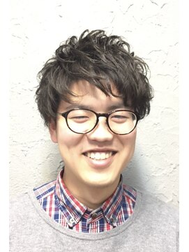 ヒロギンザ 浜松町店(HIRO GINZA) ミディアムミックスパーマ<浜松町/ヒロ銀座/メンズ/理容室>