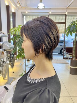 ヘアアーク(HAIR arc) 酸性縮毛矯正#髪質改善#奏の杜#京成津田沼#大人くびれショート