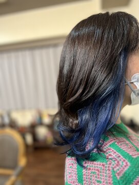 ケア 坂戸駅前店(Care) ブルーイヤリングカラー☆/アースカラー/ブルーシルバー