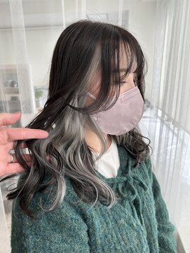 カラ 京都河原町(Kala) 大人ガーリー/プリカール/グレー/インナーカラー