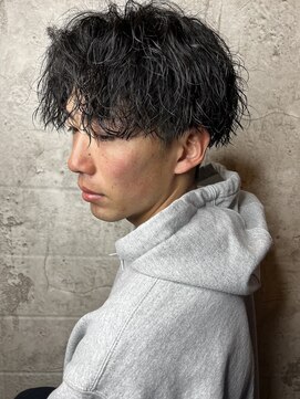 ロンド クラン 岡崎(Lond Clan) 波巻きスパイラルツイストスパイラルパーママッシュメンズヘア