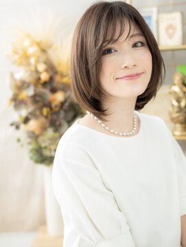 カバーヘアアンドスパ ブリス 浦和(COVER HAIR&SPA bliss) 大人ハイライト艶カラーショートマッシュボブa浦和20代30代40代!