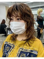 レコ 渋谷(LECO)&nbsp;ハイライトカラー× レイヤー ×ブリーチケアパーマ