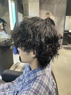 アンダーバーホワイト 京橋店(_WHITE) 波巻き×ウルフパーマ