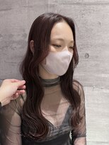 サラビューティーサイト 志免店(SARA Beauty Sight) 【KANATA】20代30代韓国風顔周りカット×チェリーブラウン