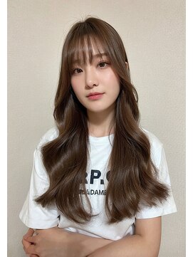 ドロシー 郡山桑野店(Dorothy) ベージュグレー黒髪レイヤーくびれヘア小顔10代20代30代40代