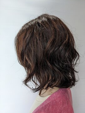 アース 三田南ウッディタウン店(HAIR&MAKE EARTH) 20代30代40代大人可愛いデジタルパーマナチュラルくせ毛風