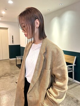 ヘアーブレイス(hair brace) 切りっぱなしのボブスタイル【菅野竜矢】