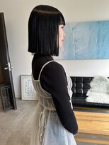 ドレープ(Dreap)&nbsp;【akari】黒髪×切りっぱなしボブ