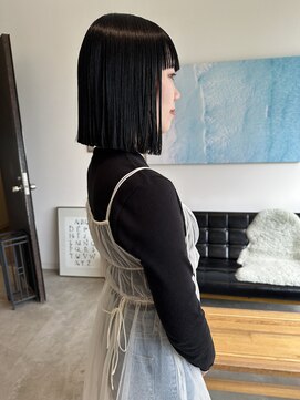 ドレープ(Dreap) 【akari】黒髪×切りっぱなしボブ