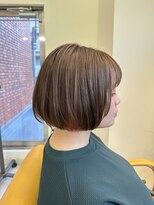 キサ ファータ 恵比寿(kisa fata) インナーカラーボブ顔まわりレイヤー20代30代40代ぱっつん前髪