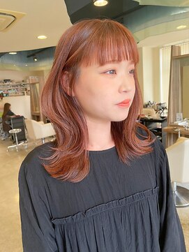 ギグス 星ヶ丘(gigs) くびれミディアム/柔らかカール/バーガンディブラウン