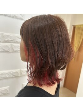 エス ハート オブ ヘアー 名東店(Heart of HAIR) 【ES佐藤】SummerStyleピンクバイオレットインナーカラー