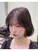 タンバルモリパーマ/韓国風パーマ/ボブパーマ/コテ巻き風パーマ
