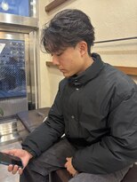 毛流れリバースセンターパート