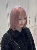 ブリーチ2回必須/ペールピンクカラー/ライトピンク/ハイトーン
