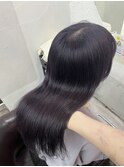 黒髪カタログ/ボブルフ/ネビージュ/小顔に見せるヘア/ワンレン