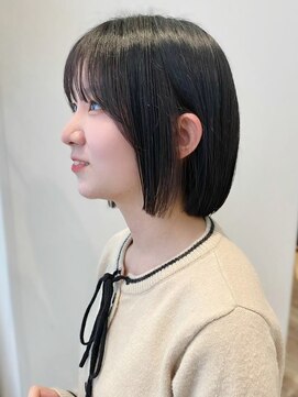 ケーツー あべのキューズモ-ル店(K-two) ミニボブ*ナチュラルボブ*フェイスレイヤー*地毛風カラー*黒髪