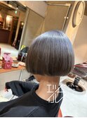 パツッ☆ブルーグレー☆ボブ