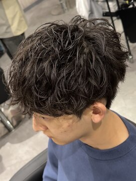 ビカムメンズヘアー 栄店(become men's hair) フェザーマッシュルーズパーマナチュラルパーマアンニュイパーマ