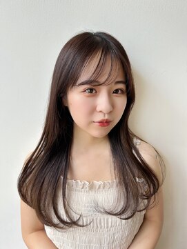 バイオレット ナゴヤ(Violet Nagoya) シースルーバング艶髪ブラウンベージュブリーチなしカラーCI-1