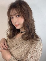 アンダーバー(UNDRvr)&nbsp;ミニウルフデジタルパーマチェリーブラウンレイヤーカット