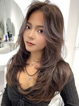 ヨロ 渋谷(YOLO) 韓国ヘアーハッシュカットレイヤーカットハイライトカラー