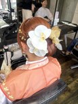 よさこい 10代 20代 シニヨン タイトアレンジ ヘアセット 艶