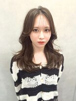 ジエクト カナウ(The Ect canow)&nbsp;【小顔レイヤーカット】暗髪/韓国風巻き/ミディアム/小顔