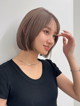 エアー 横浜(AIR) 【長谷川】ピンクベージュ韓国風ボブ