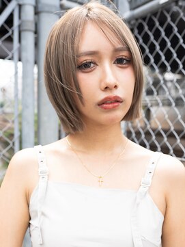 ホロン 池袋(HOLON) 池袋HOLON【レイヤーボブ/ミルクティーベージュ/ハッシュ】