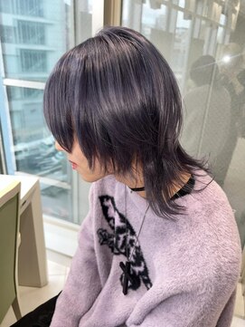 ウルフカット × シルバーラベンダー