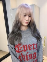 フラム 渋谷(flamme) ◯ホワイトベージュ×グレージュのルーツカラー