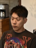 リム メンズヘア(LIM men's hair)&nbsp;束感ショートアップバング【倉敷メンズカット/美容院/理容室】