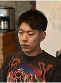 束感ショートアップバング【倉敷メンズカット/美容院/理容室】