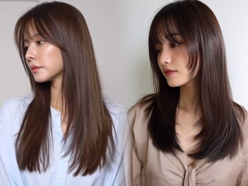 カットウェルズ粟殿店(Cut Well's smile&peace)の写真/気になるうねりや広がりを抑え、毎朝のスタイリングが楽になる(ロング/髪質改善/縮毛矯正/髪質改善カラー)