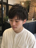 ラシェル パル ノエル(Laciel par Noel)&nbsp;メンズショートパーマニュアンスパーマ毛流れ束感カット