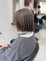 ムートン(Mouton)&nbsp;アンブレラカラー×ベージュ