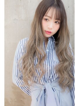 エクステ専門店あるじゃんすー 柏店 ~クリア×グレージュ~#エクステ#柏#グラデーションカラー